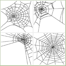 4 Spider Web Blocks machine embroidery designs