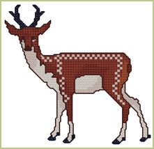 Native American Antelope machine embroidery design