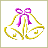 Christmas Bells machine embroidery design