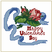 Happy Valentine's Day machine embroidery design