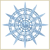 Snowflake freestanding lace machine embroidery design