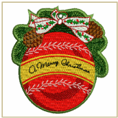 Christmas Tree Ornament - standalone lace machine embroidery design